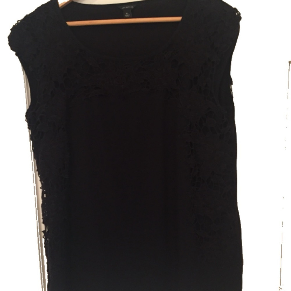 Elegant Black Lace Women's Top